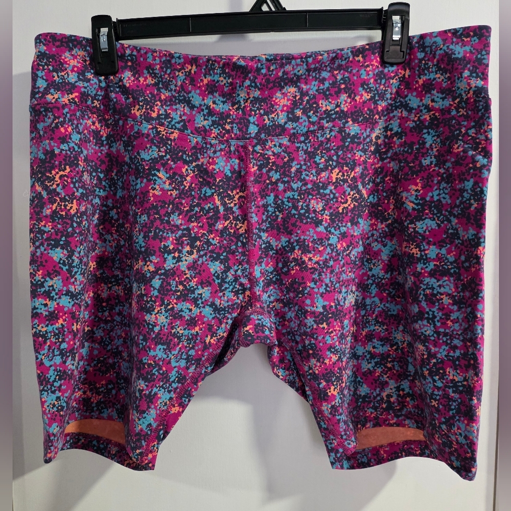 Columbia Trek 1/2 Tight Short, Pink Floral, Size 2X